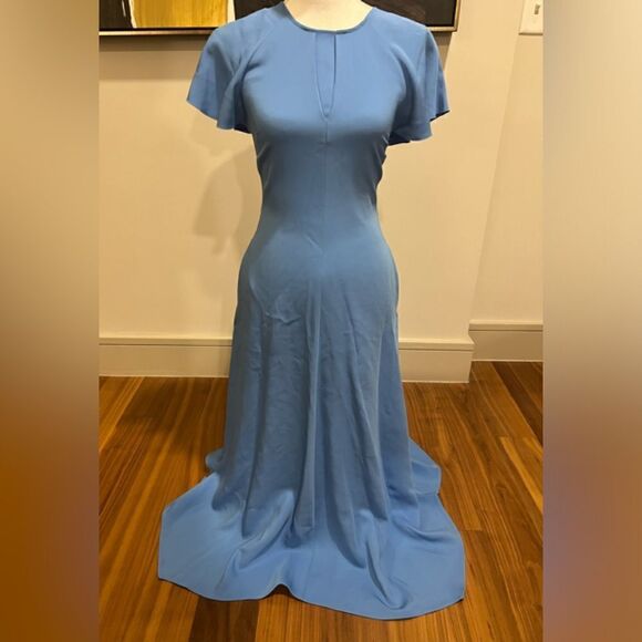 Reiss Eleni flutter sleeve dress size 2 - Picture 3 of 16